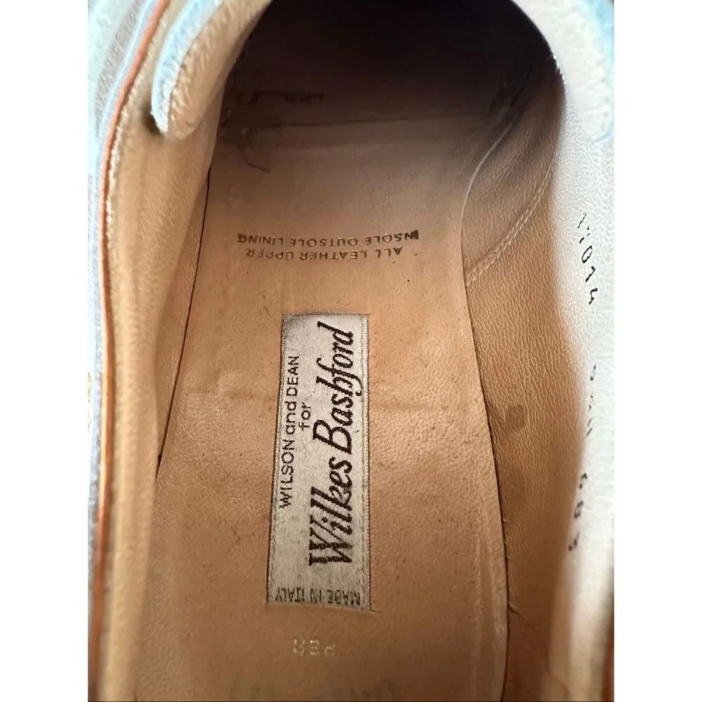 Wilson and Dean for Wilkes Bashford saddle oxford leather wingtips